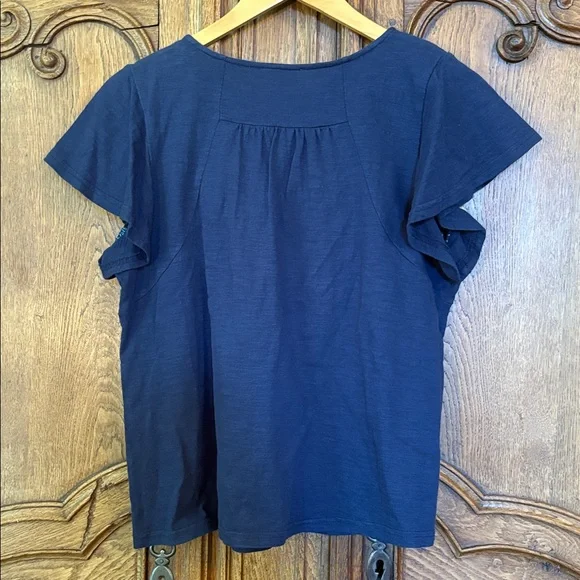 THML Navy Top with Multicolor Embroidery - Picture 9 of 9